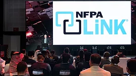 NFPA President and CEO Jim Pauley presenting in Dubai