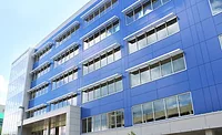 Omawall PL Blue Building ATAS panels