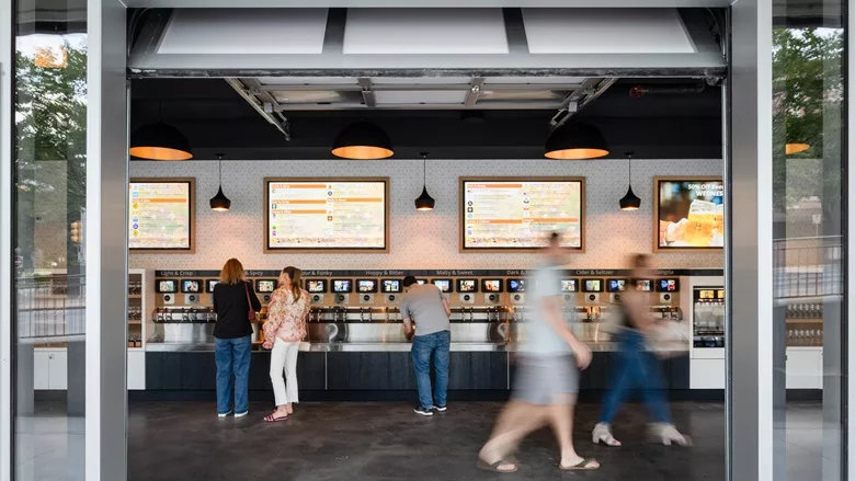 Second interior shot of Tapville in Austin