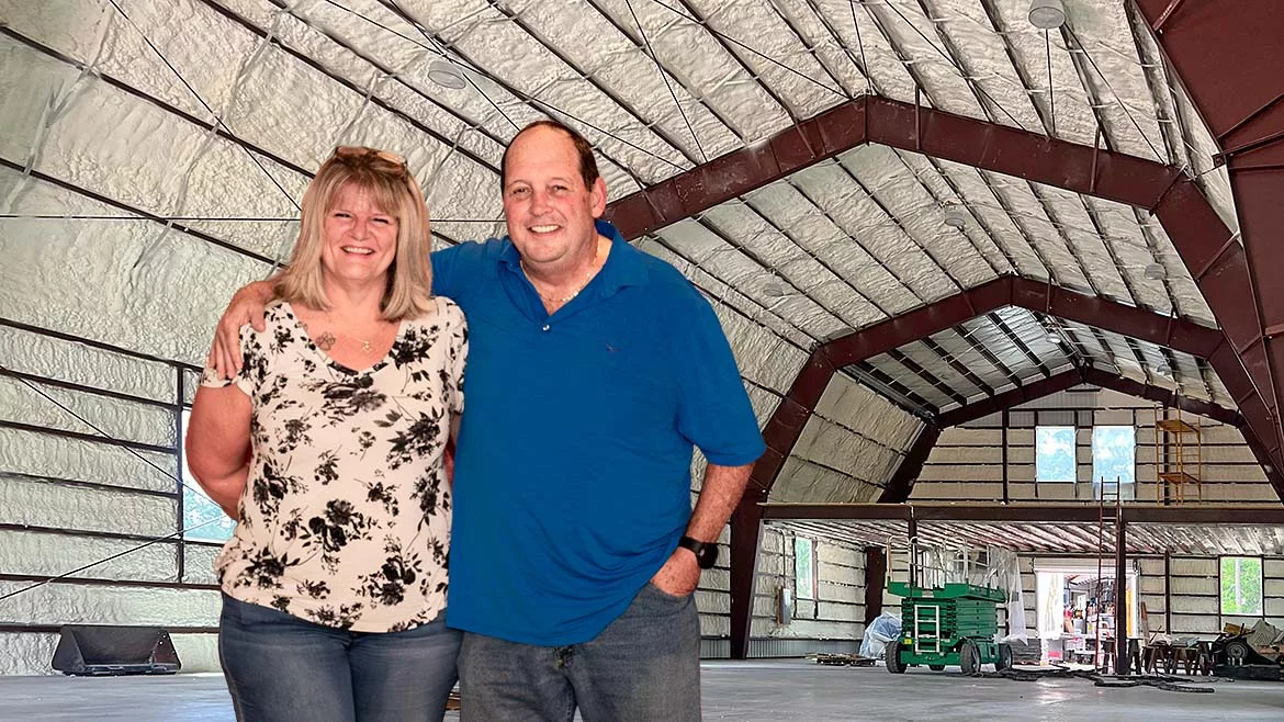 Michelle and Ed Richards, owners and operators ofLeed Insulation