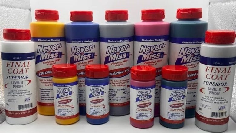 A shot of Never-Miss's product line