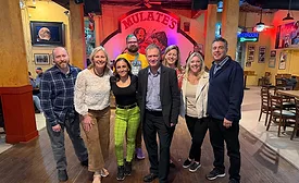Walls & Ceilings team at Amy's celebration dinner