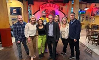 Walls & Ceilings team at Amy's celebration dinner