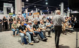 METALCON Attendees sit through an education program