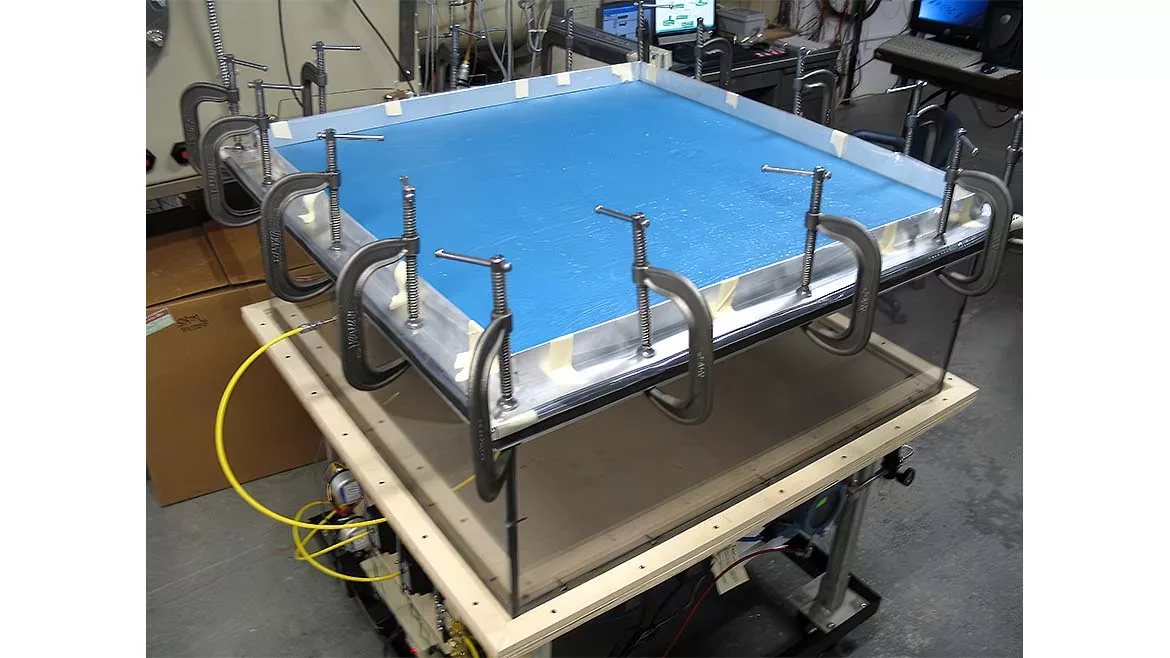 ASTM E2178 test apparatus