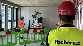Construction robots at Frankfurt office 