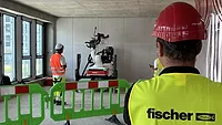 Construction robots at Frankfurt office 