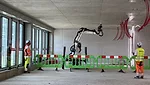 Construction robots in Frankfurt office for fischer project
