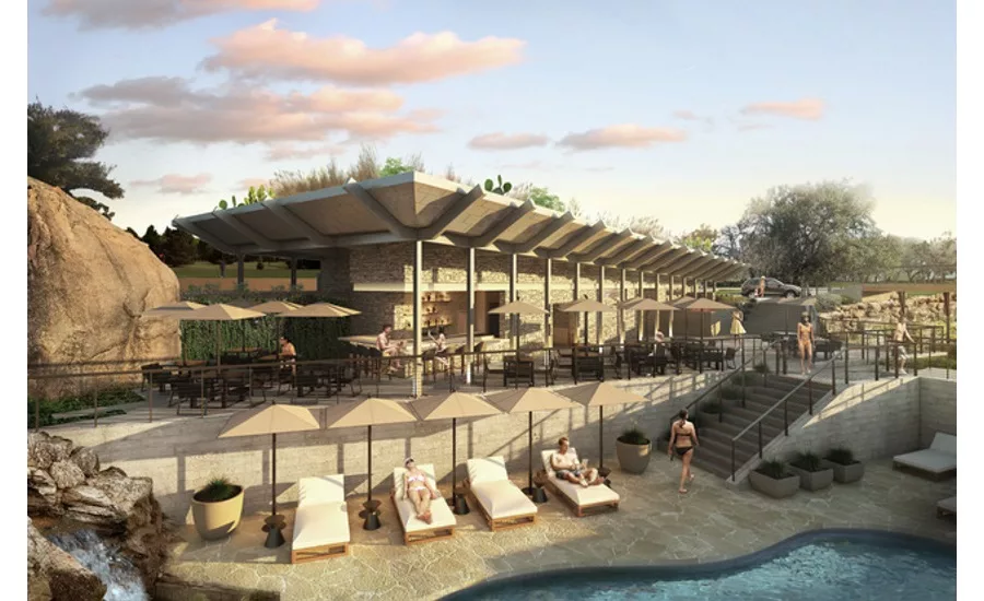 Caprock pool building