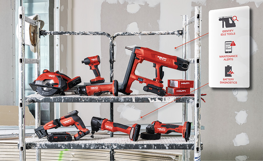 A collection of Hilti tools
