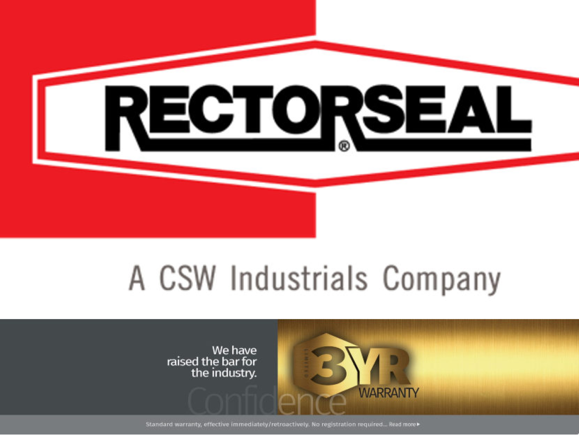rectorseal 3 year warranty logo