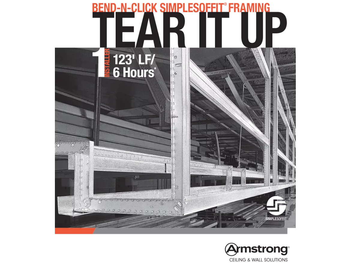 Bend-N-Click SimpleSoffit Drywall Framing from Armstrong