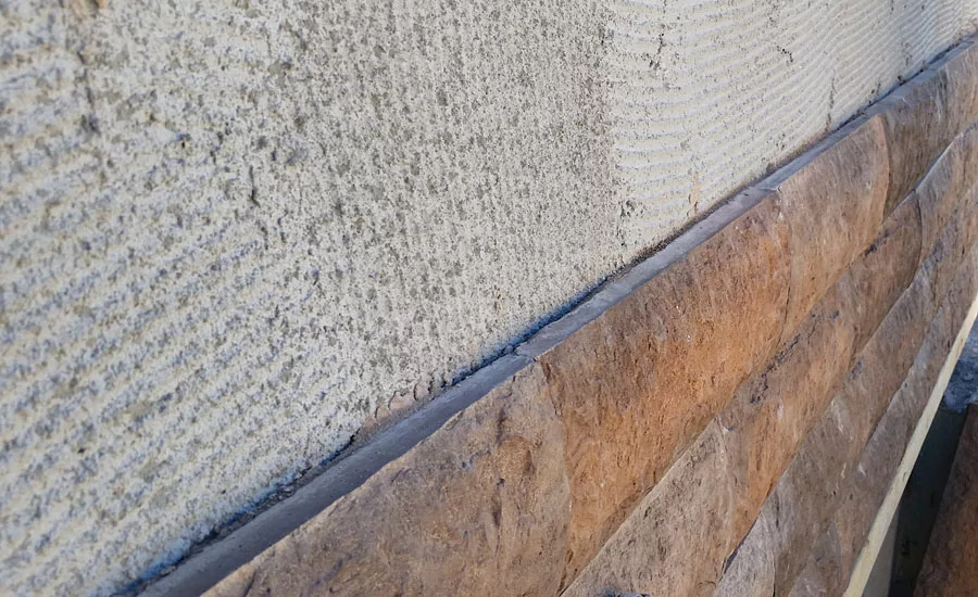 Attaching Lath for Adhered Masonry