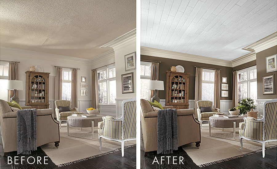 How To Cover Up Those Popcorn Ceilings, Covering A Popcorn Ceiling With Drywall