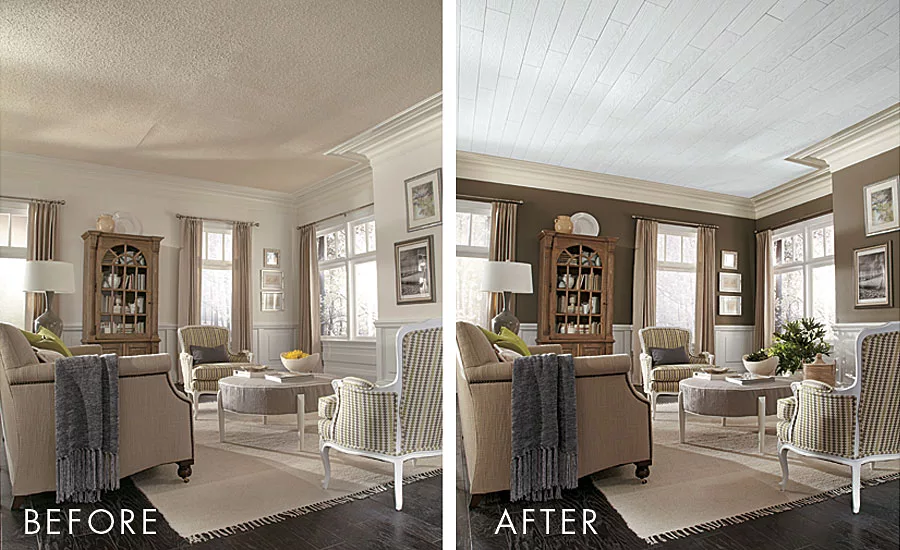 popcorn ceilings