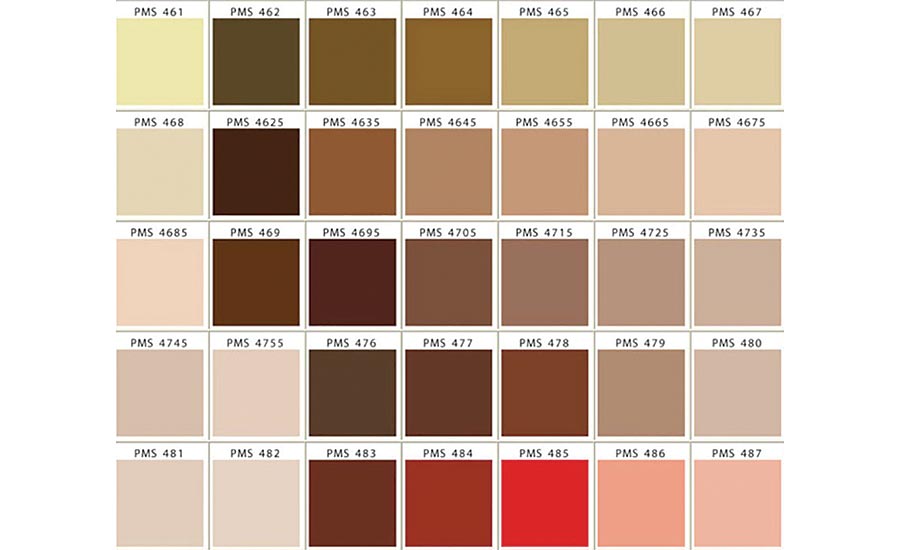 Tan Colour Chart