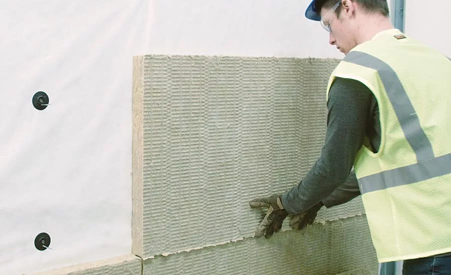 Mineral wool attachment