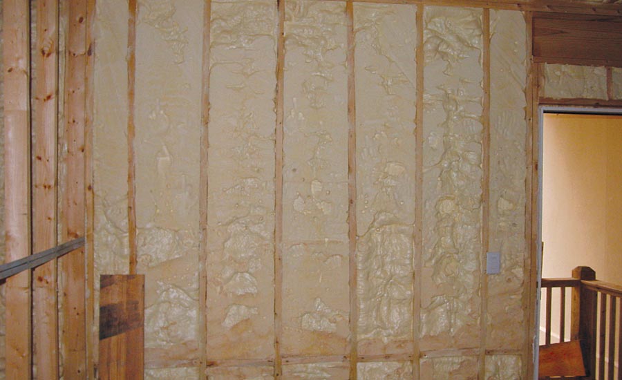 New foam insulation is useful in attics and inside walls