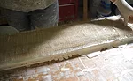 Gypsum plaster molding