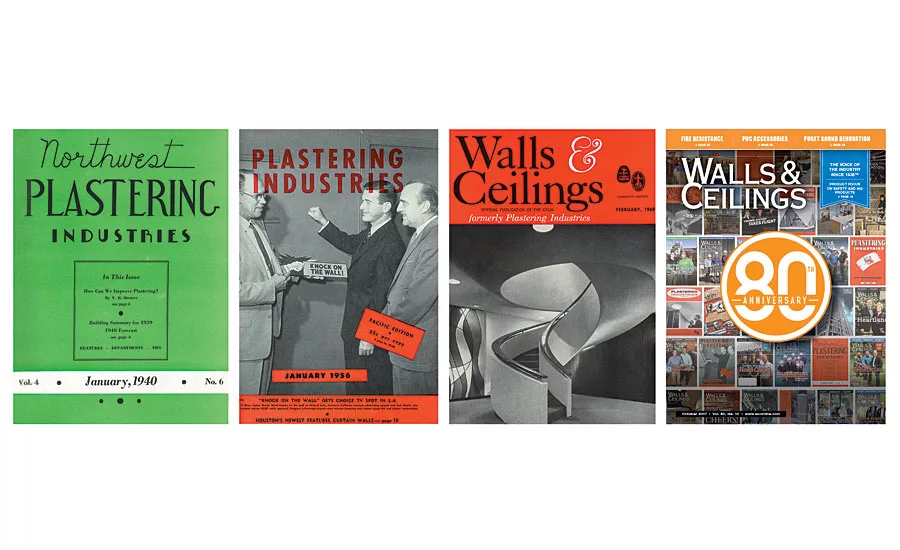 history of walls and ceilings