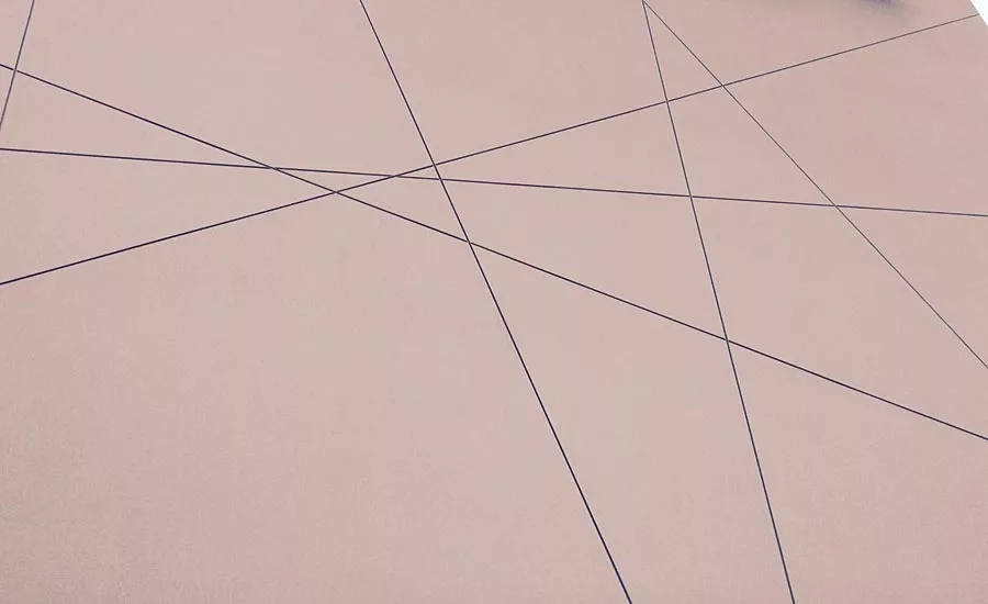 Control joints used as an architectural feature