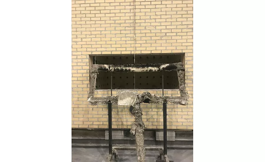 exterior burner in place