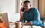 Man on Computer