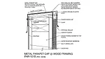 Metal Parapet Cap @ Wood Framing